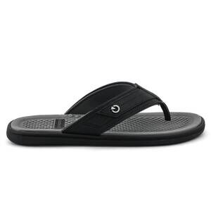 NEW CARTAGO men's veneto flip flop in black/grey